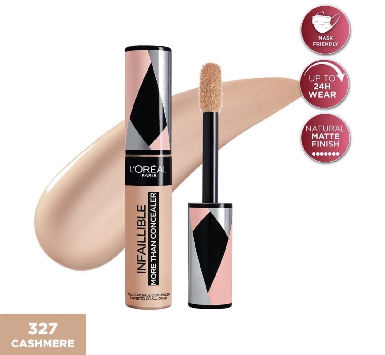 L&#39;ORÉAL PARIS - Infallible Full-Wear Concealer Waterproof Full Coverage | 327 Cashmere