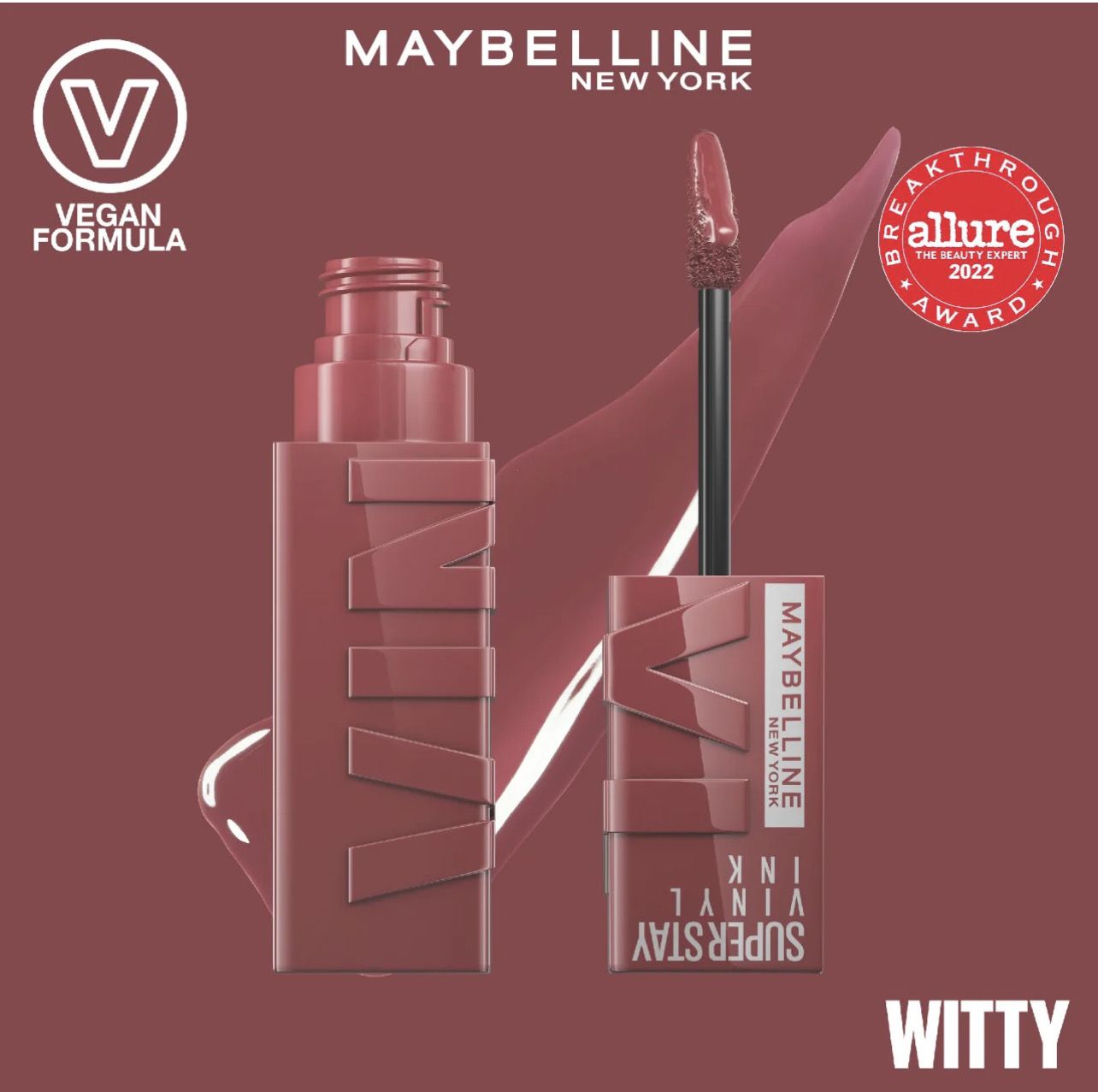 Maybelline - SuperStay Vinyl Ink Liquid Lipstick | 40 Witty