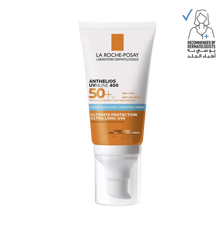 LA ROCHE-POSAY - Anthelios Uvmune 400 Hydrating Cream SPF50+ Sun Cream | 50 mL