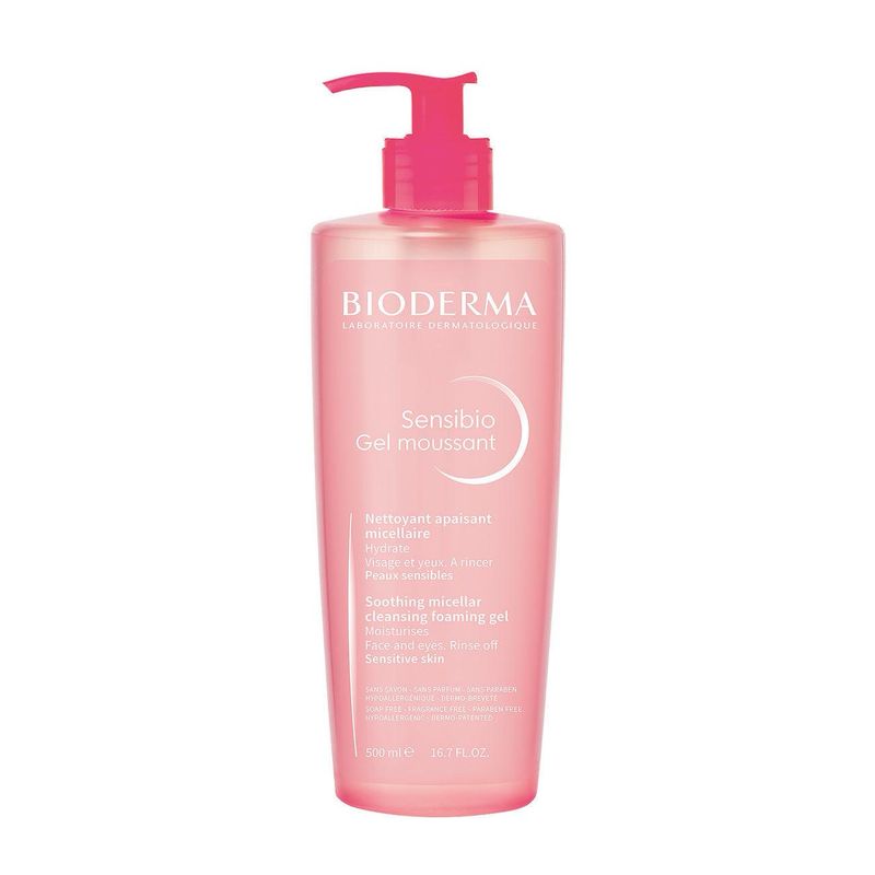 BIODERMA - Sensibio Gel Moussant Mild Cleansing Foaming Gel for Sensitive Skin | 500 mL