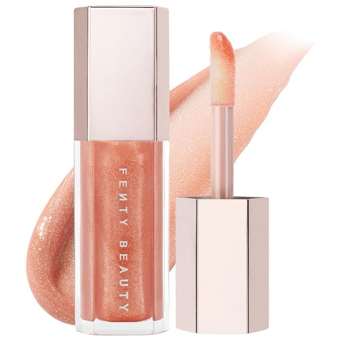 Fenty Beauty - Gloss Bomb Universal Lip Luminizer | Champ Stamp Fantasy - shimmering holographic gold pearl