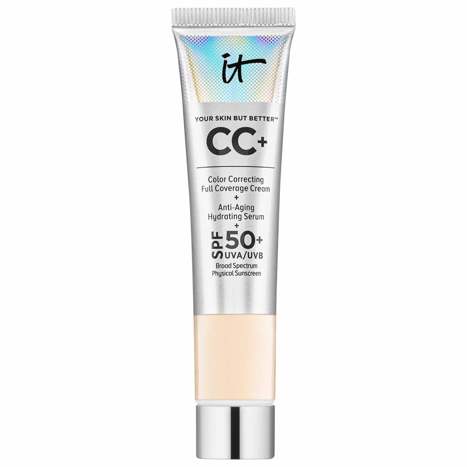 IT Cosmetics - Mini CC+ Cream Full Coverage Color Correcting Foundation with SPF 50+ | Fair