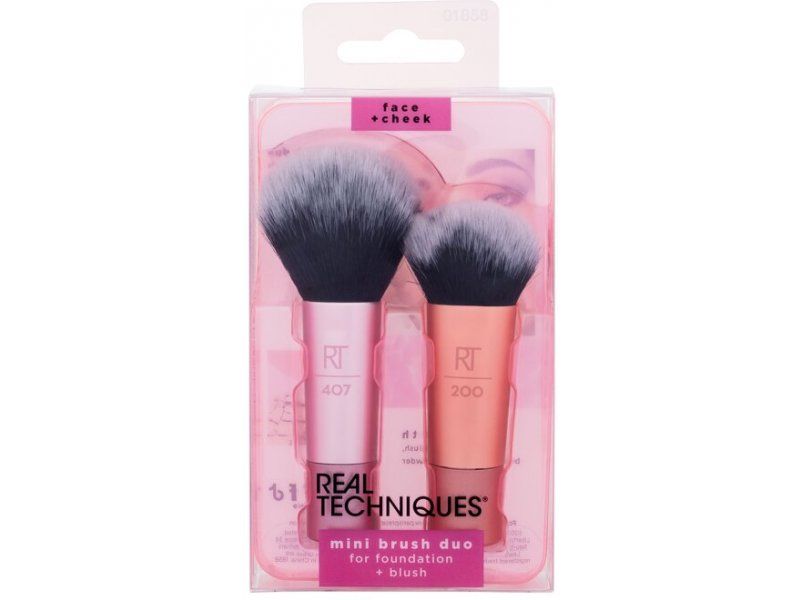 Real Techniques - Mini Brush Duo | for foundation + blush