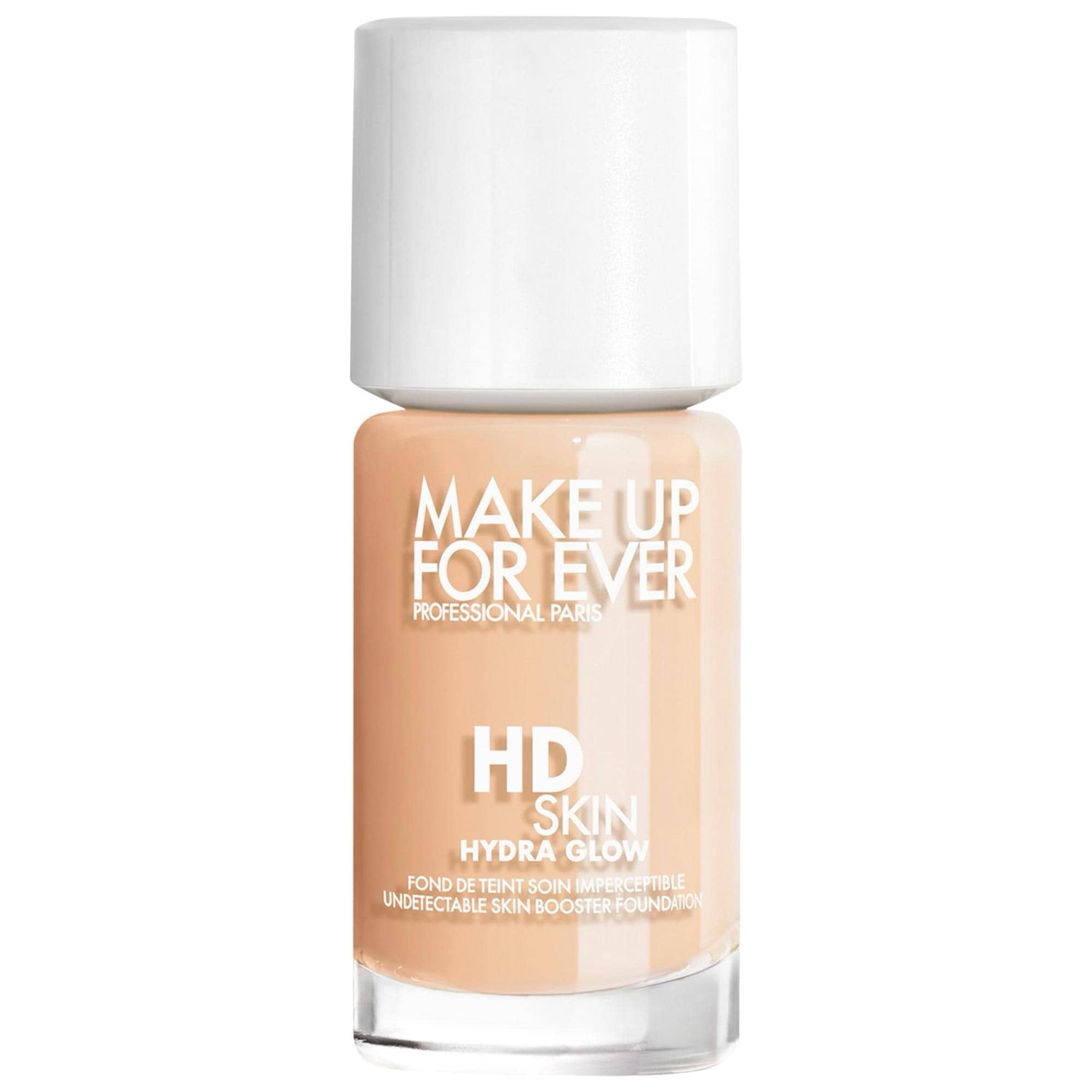 Make Up For Ever - HD Skin Hydra Glow Hydrating Foundation with Hyaluronic Acid | 1Y08 - Warm Porcelain - for fair to light skin with yellow undertones