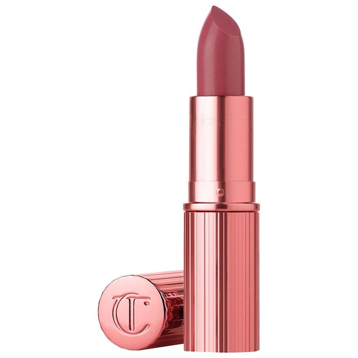 Charlotte Tilbury - K.I.S.S.I.N.G Satin Shine Lipstick | 90&#39;s Pink - a dreamy 90s-inspired warm rosewood pink