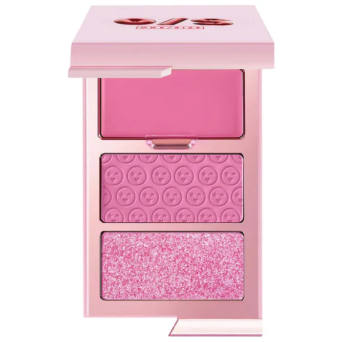 ONE/SIZE - Cheek Clapper 3D Blush Trio Palette | Attention Seeker - True Bubblegum Pink Blush Trio