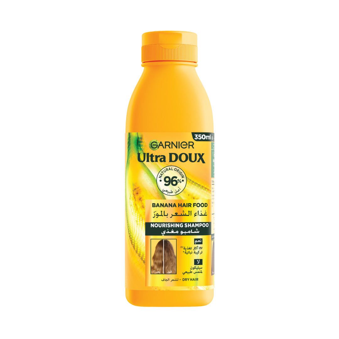 Garnier Ultra Doux - Nourishing Banana Hair Food Shampoo for Dry Hair | 350 mL