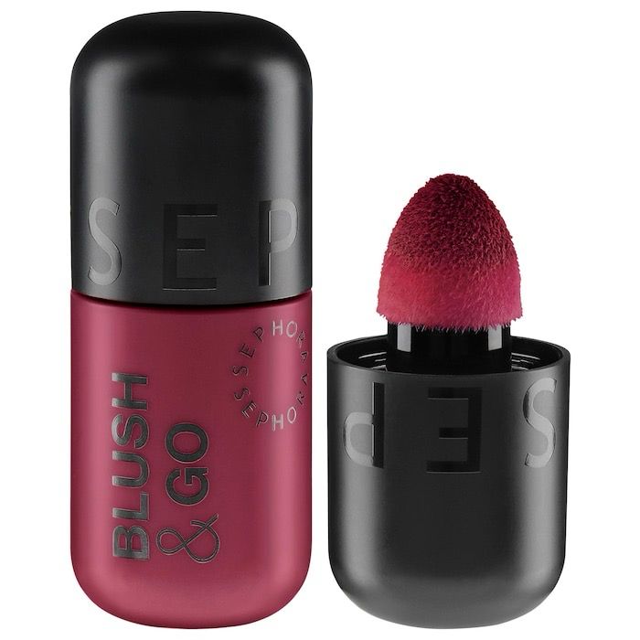 Sephora Collection - Blush &amp; Go Longwear Matte Liquid Blush For Lip and Cheek | 05 On The Run - deep berry matte