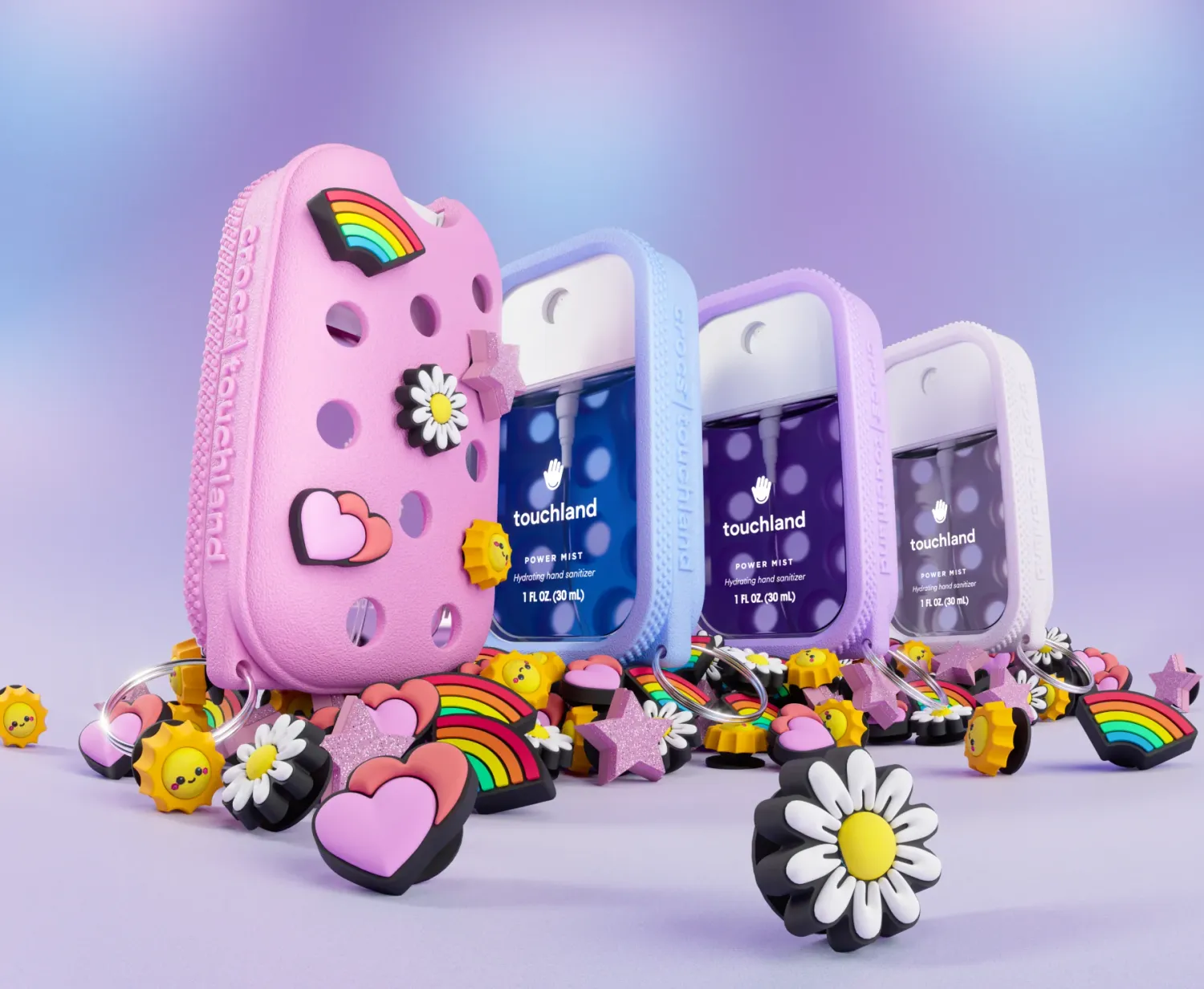 Touchland Crocs Hand Mist Case | Purple
