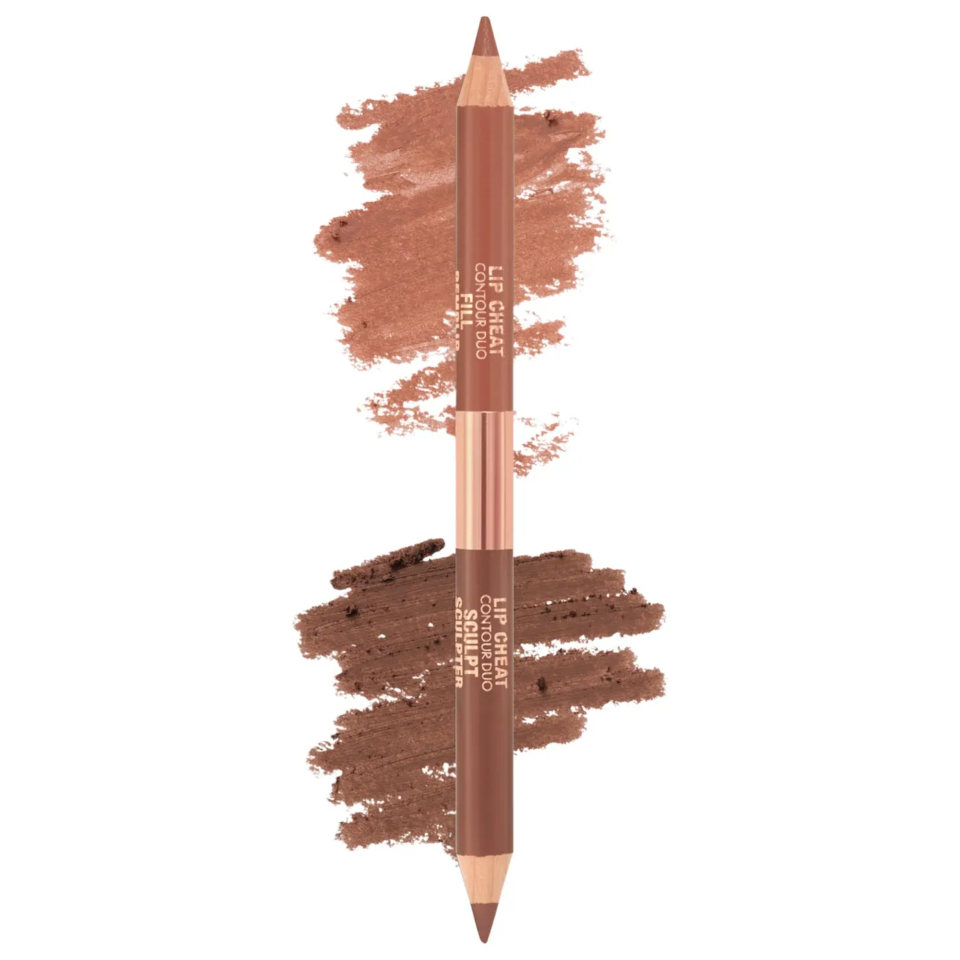 Charlotte Tilbury - Super Nudes Lip Cheat Contour Duo Lip Liner | Tan - Nude Caramel
