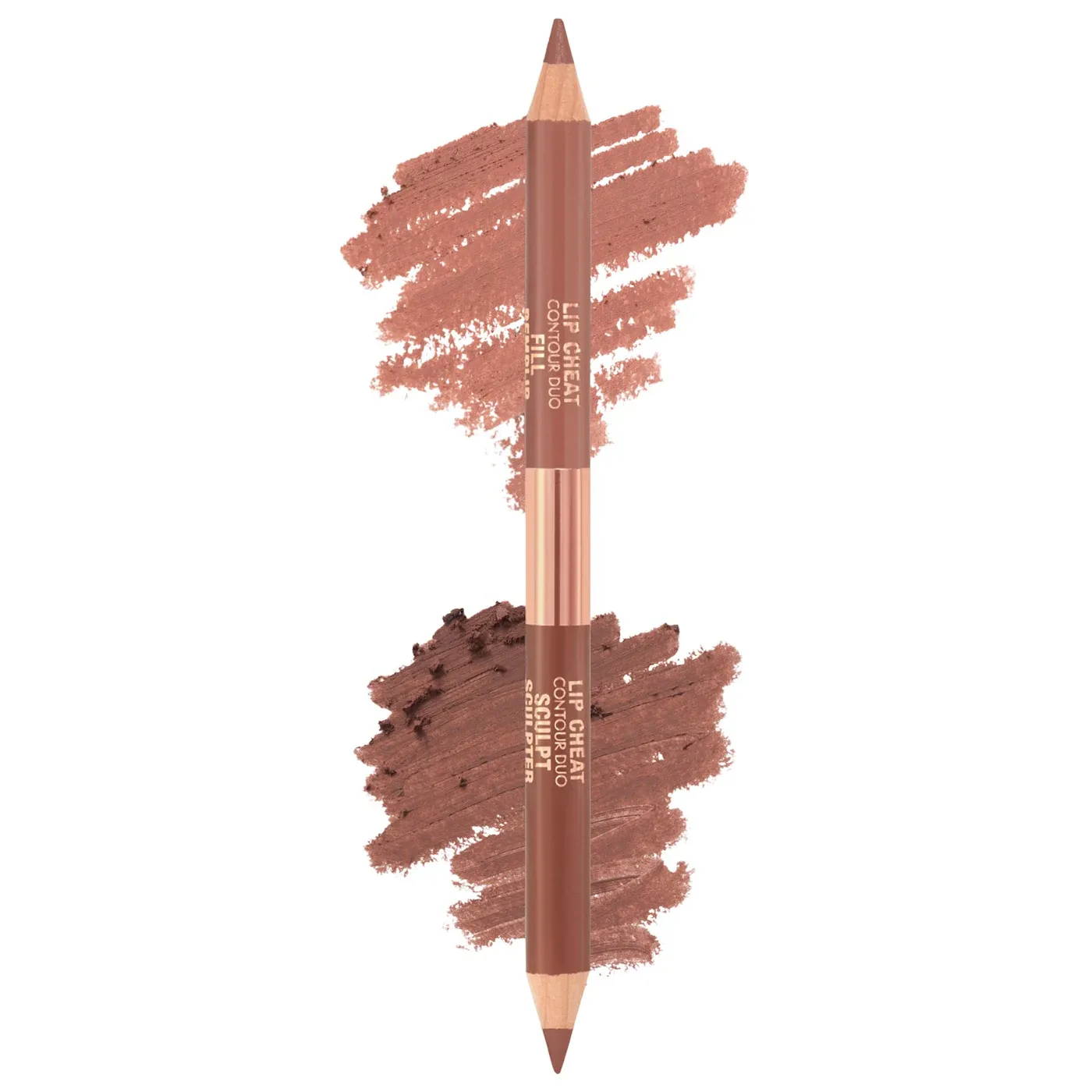 Charlotte Tilbury - Super Nudes Lip Cheat Contour Duo Lip Liner | Medium - Warm Sepia