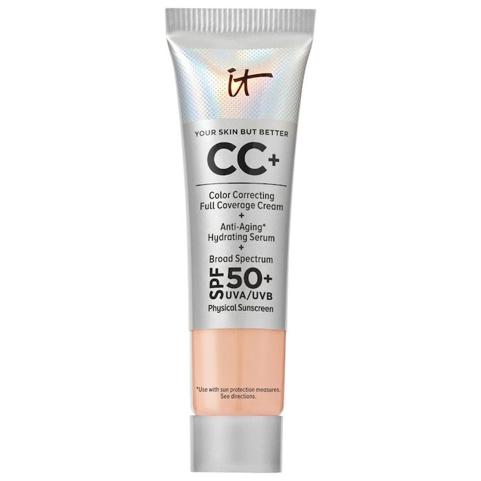 IT Cosmetics - Mini CC+ Cream Full Coverage Color Correcting Foundation with SPF 50+ | Light Cool