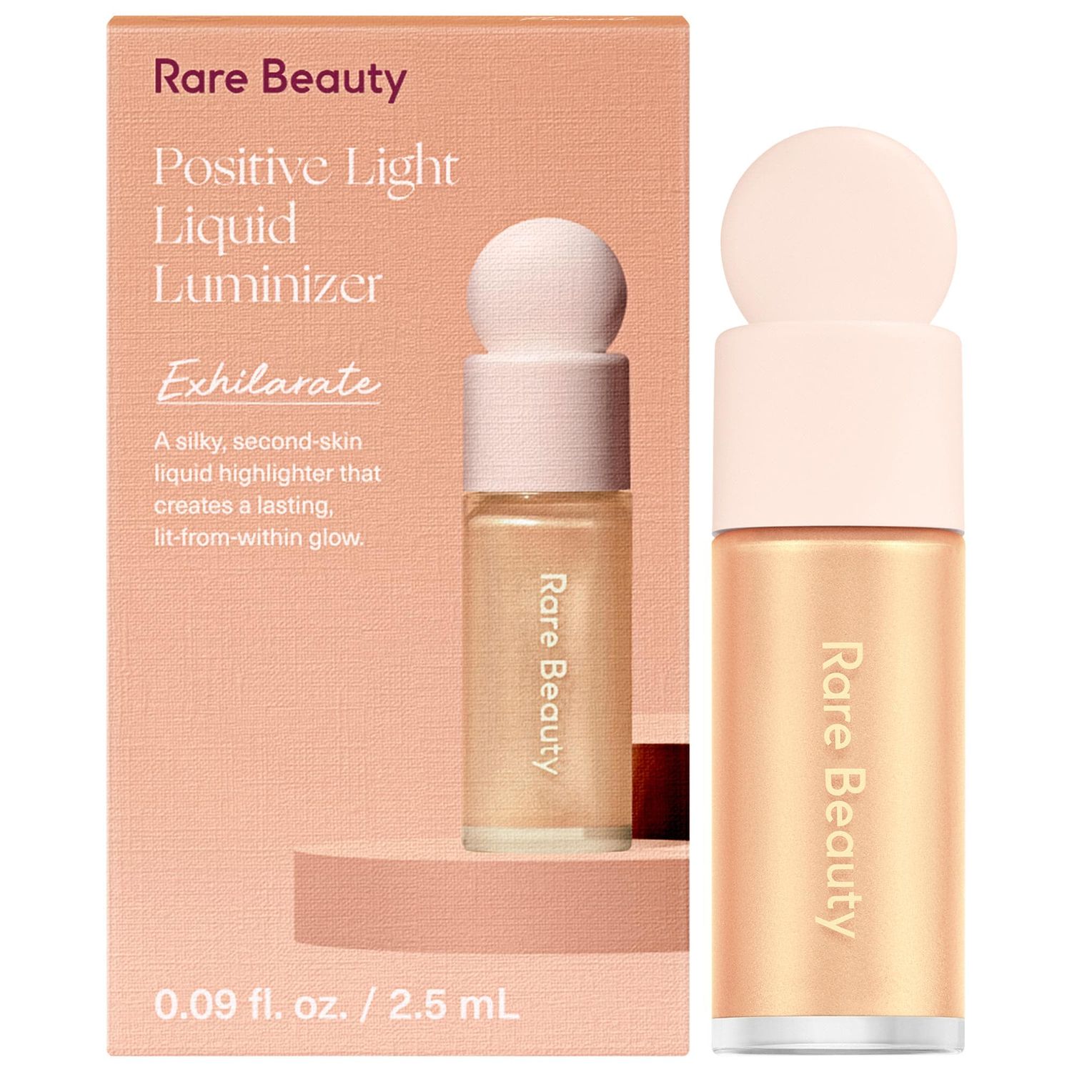 Rare Beauty - Mini Positive Liquid Luminizer | Exhilarate - Champagne Gold