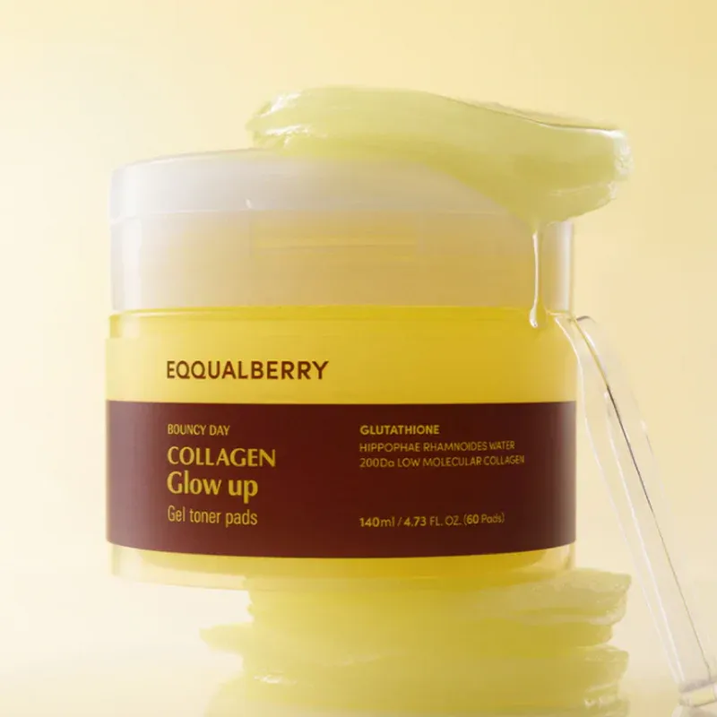 EQQUALBERRY - Collagen Glow Up Gel Toner Pads