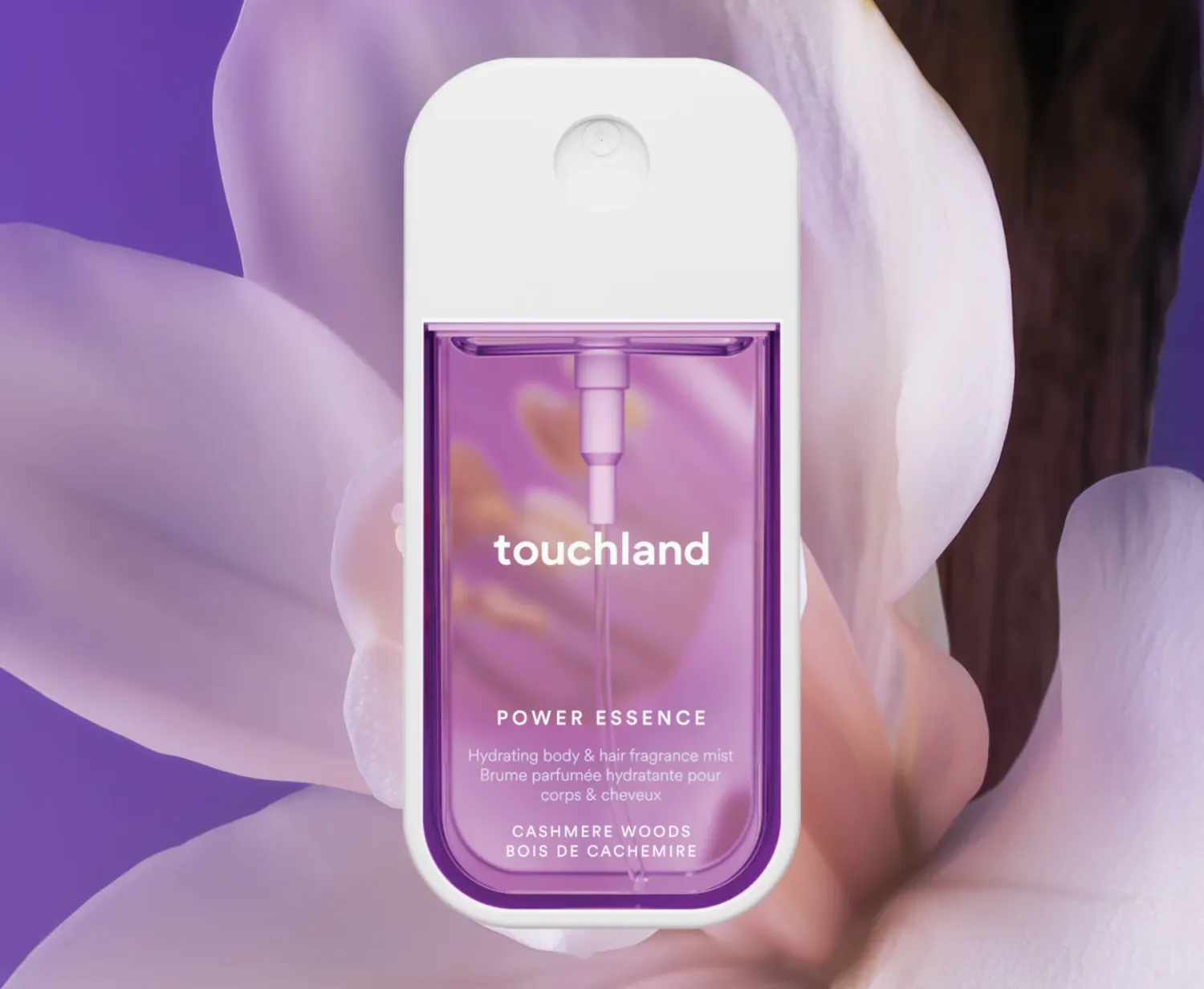 TOUCHLAND - Power Essence Body &amp; Hair Fragrance Mist | Cashmere Woods