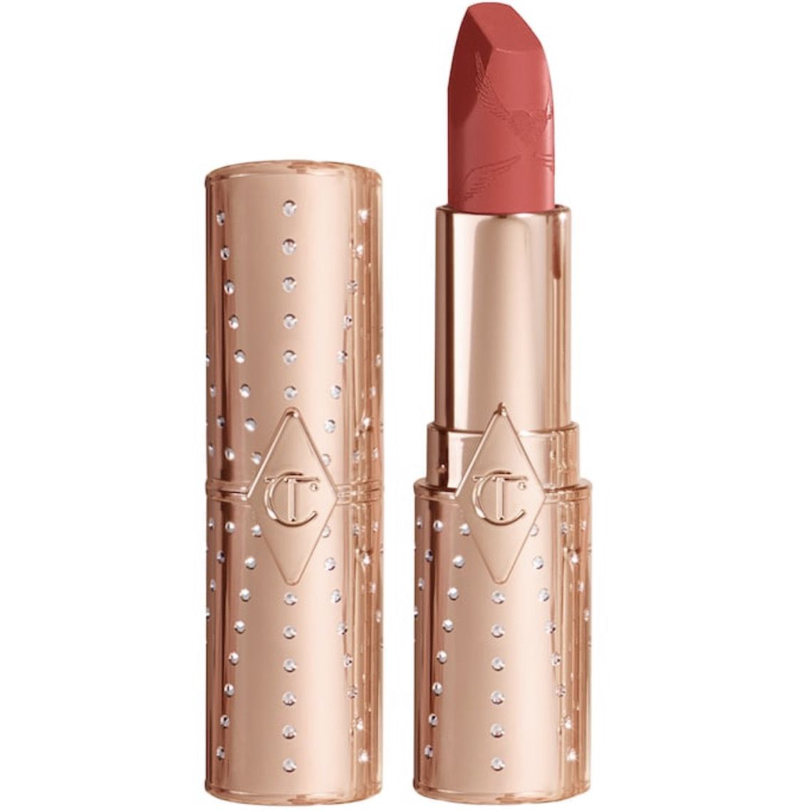 Charlotte Tilbury - Matte Revolution Lipstick - Look of Love Collection | Wedding Belles - rosebud pink