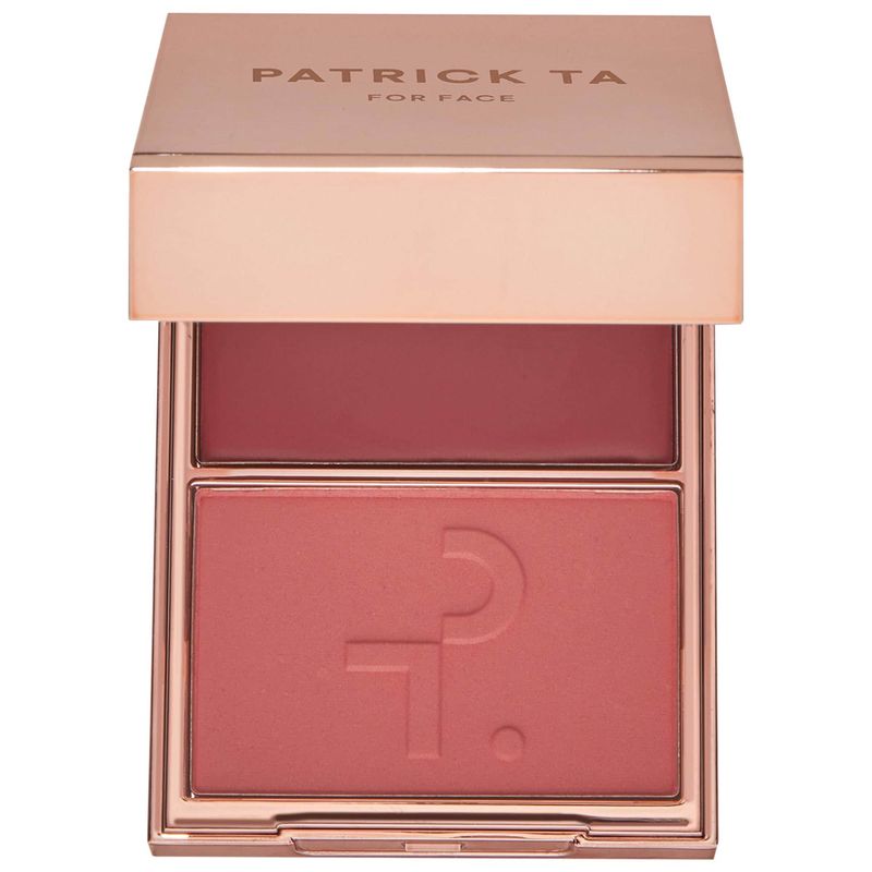 Patrick Ta - Major Headlines - Double-Take Creme &amp; Powder Blush Duo | She's Flushed (soft peachy pink)