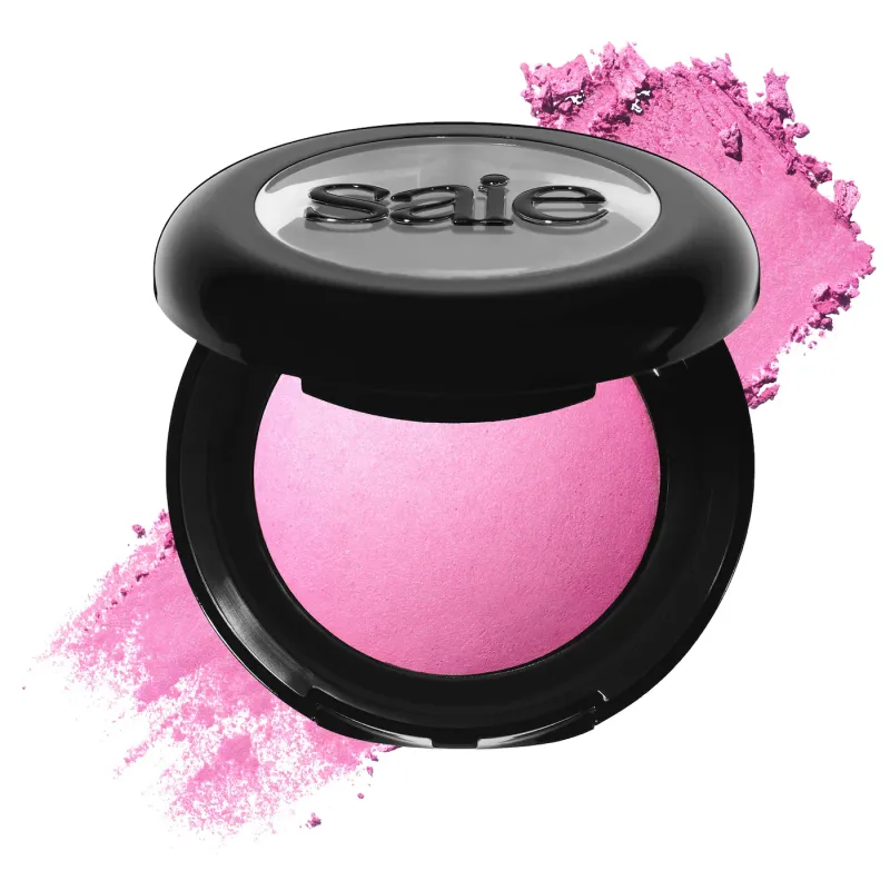 Saie - SuperSuede™ Talc-Free Powder Blush | Bella - soft cool baby pink