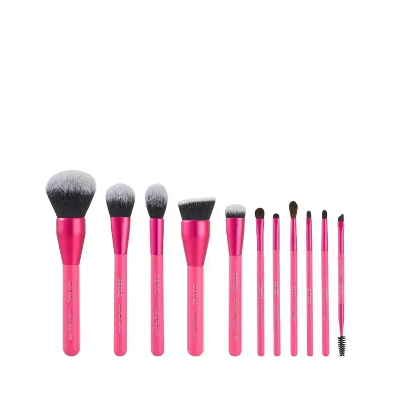 ROYAL COSMETICS - Hot Pink RENEWED-11 piece brush set