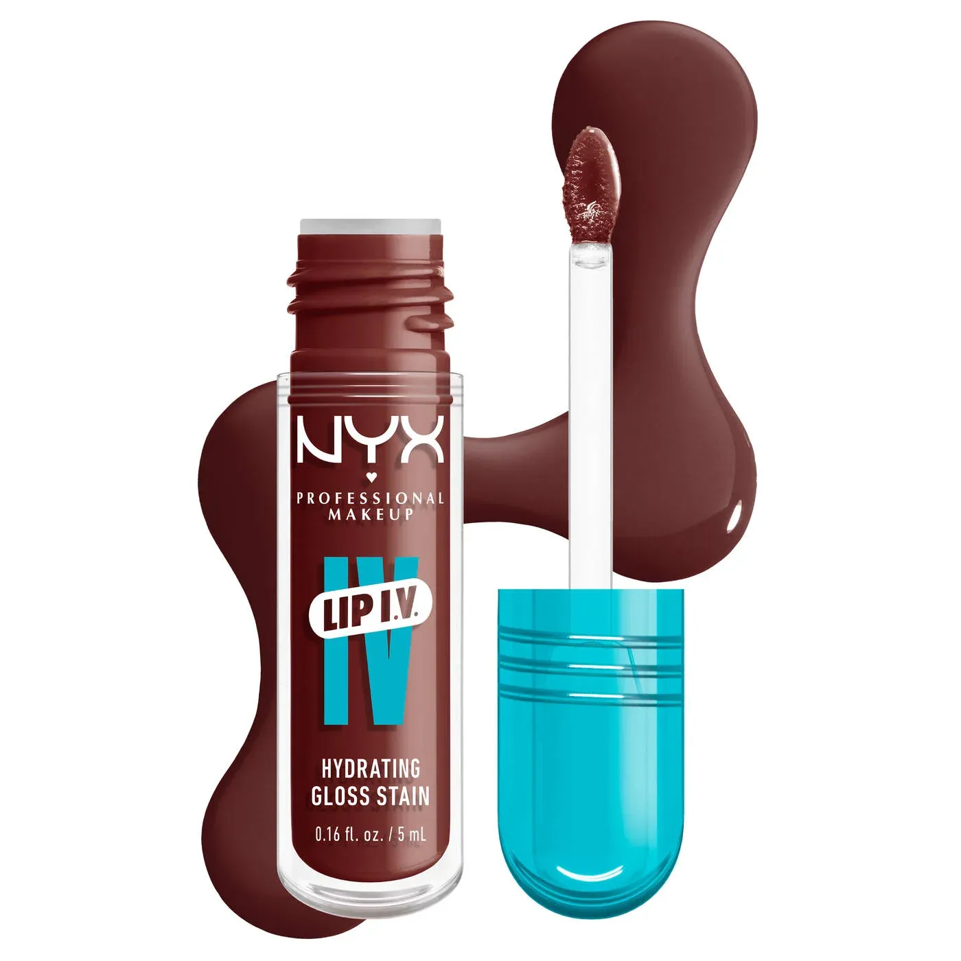 NYX - Lip I.V. Hydrating Lip Gloss Stain | 05 Mocha Me Wet