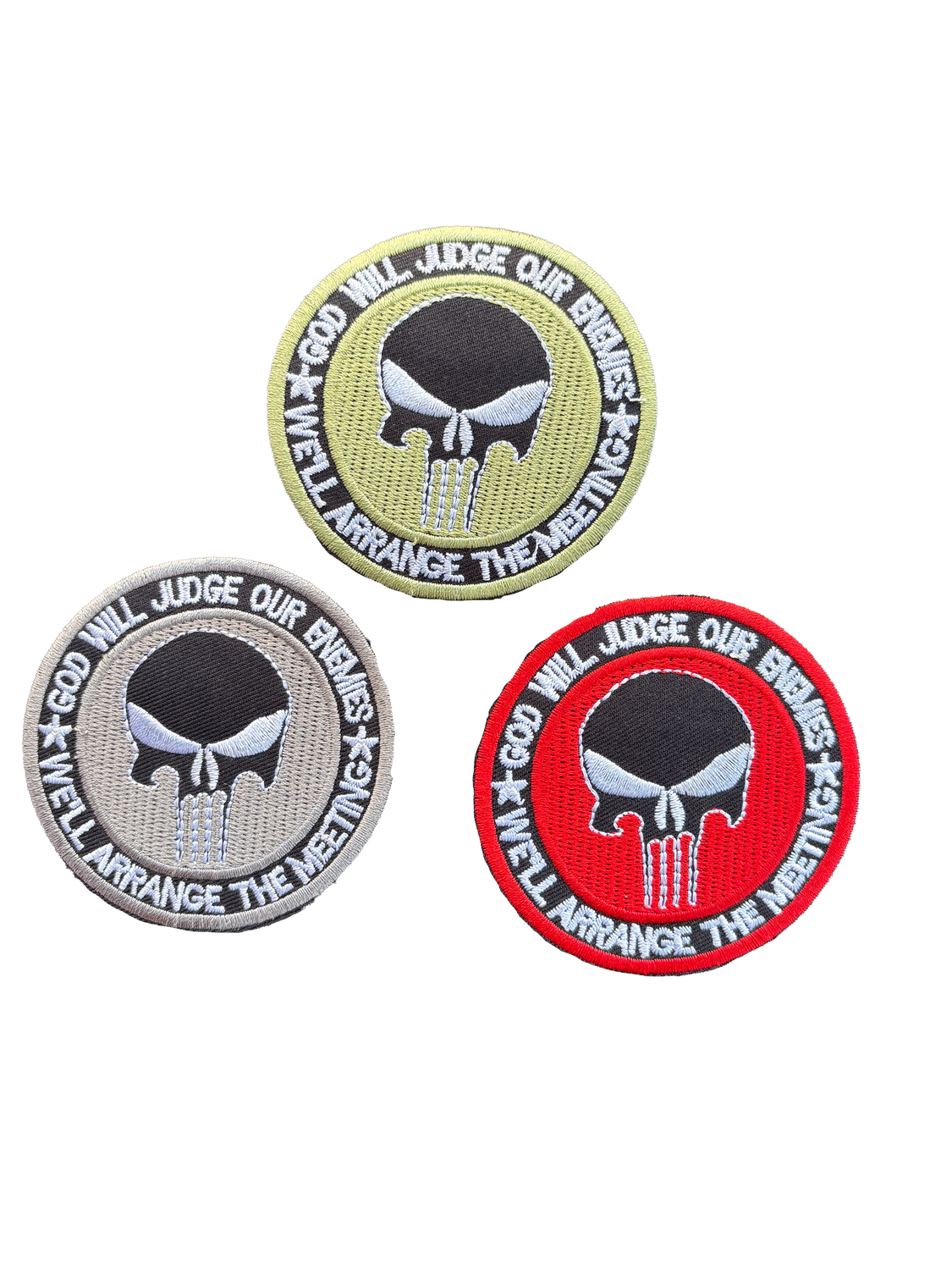 Iron-on Punisher patches