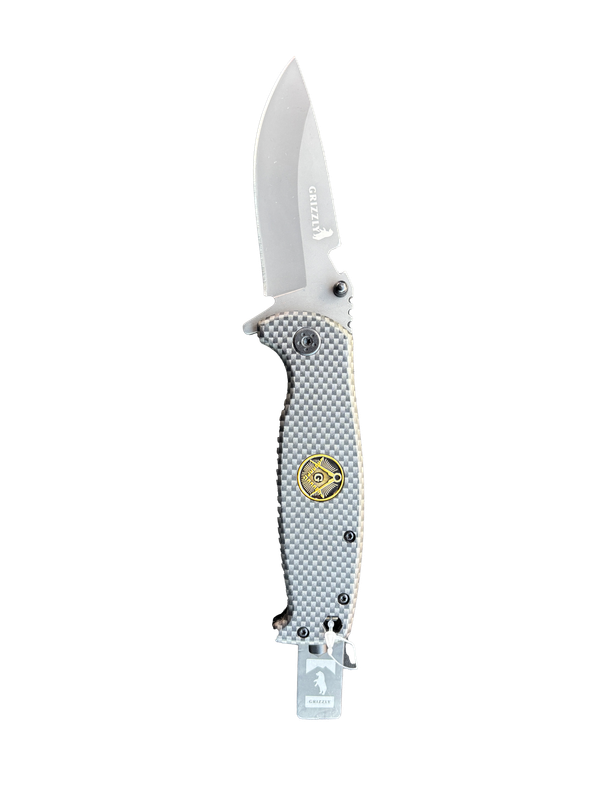 Grizzly knife with checkered handle