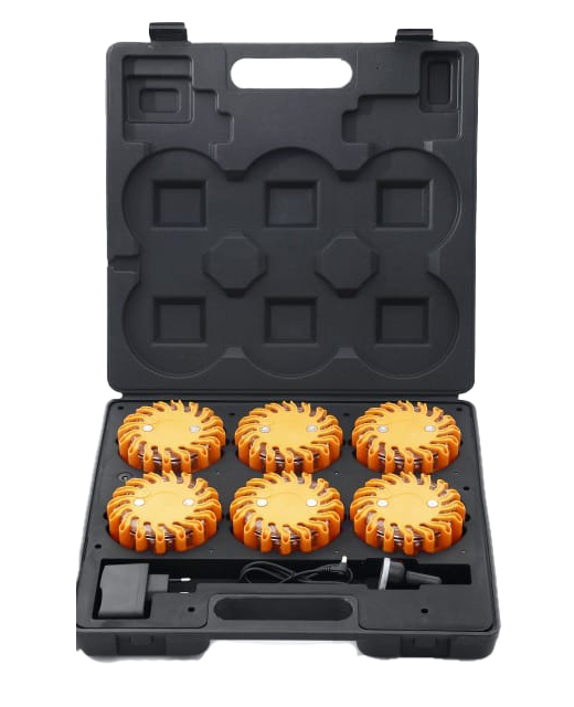 Magnetic road flare kit