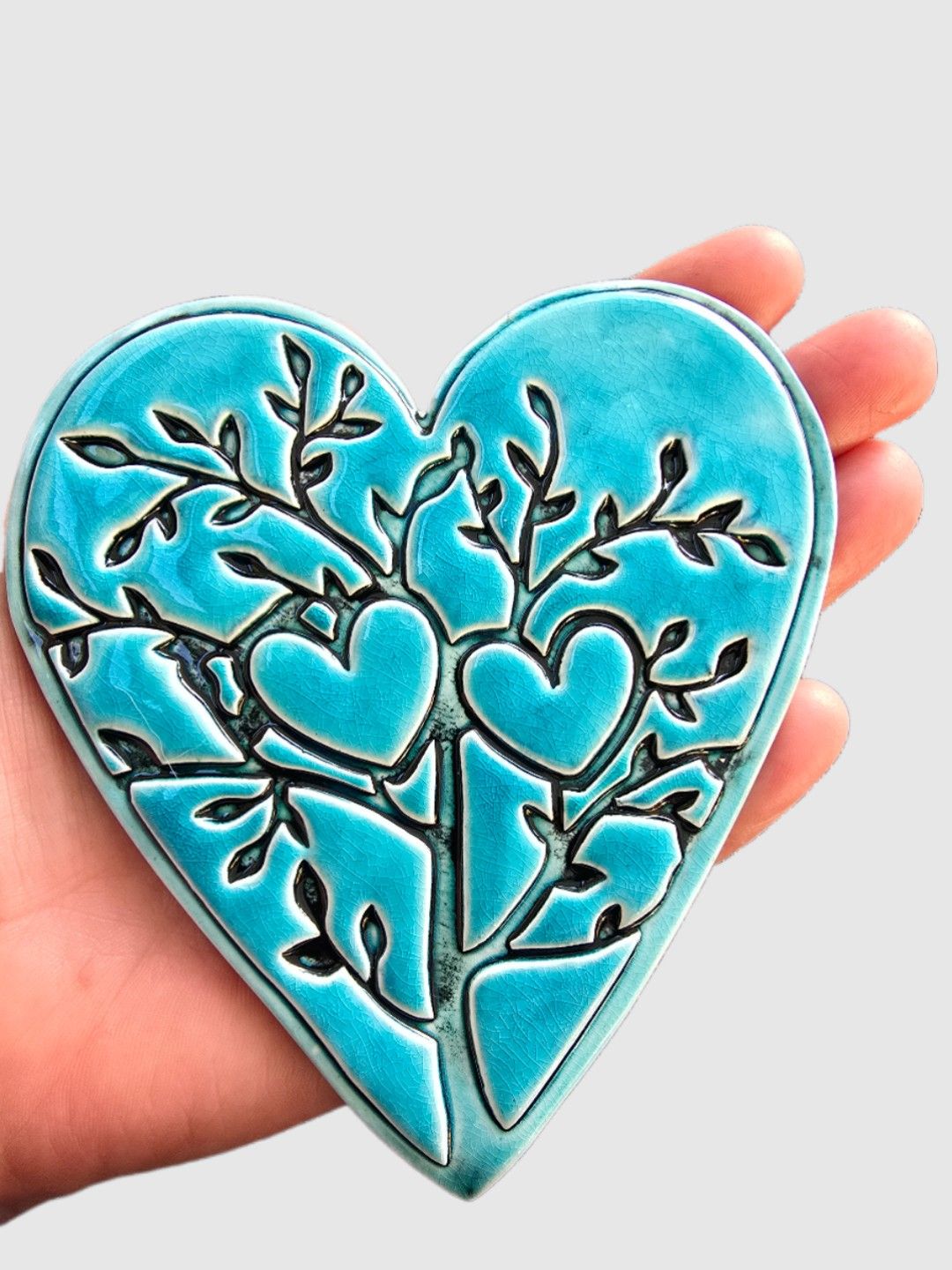Medium Hearts on Heart