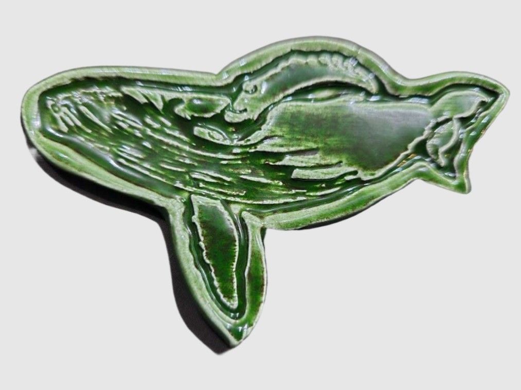 Whale fridge magnet