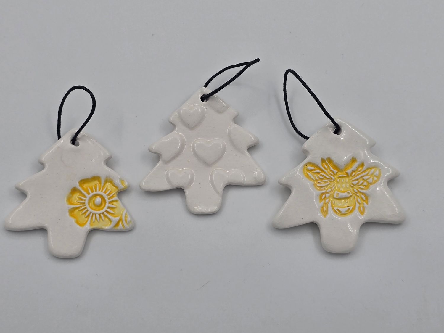 Yellow  Set of Xmas decorations