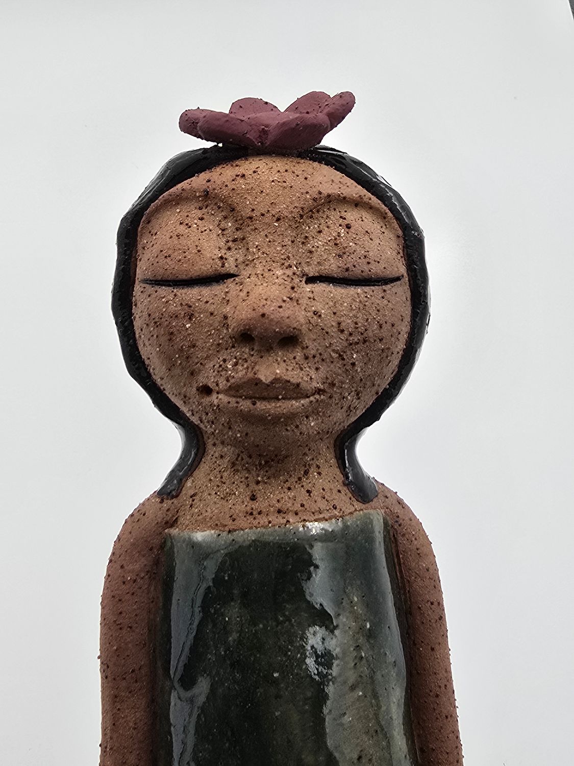 high fired green lady