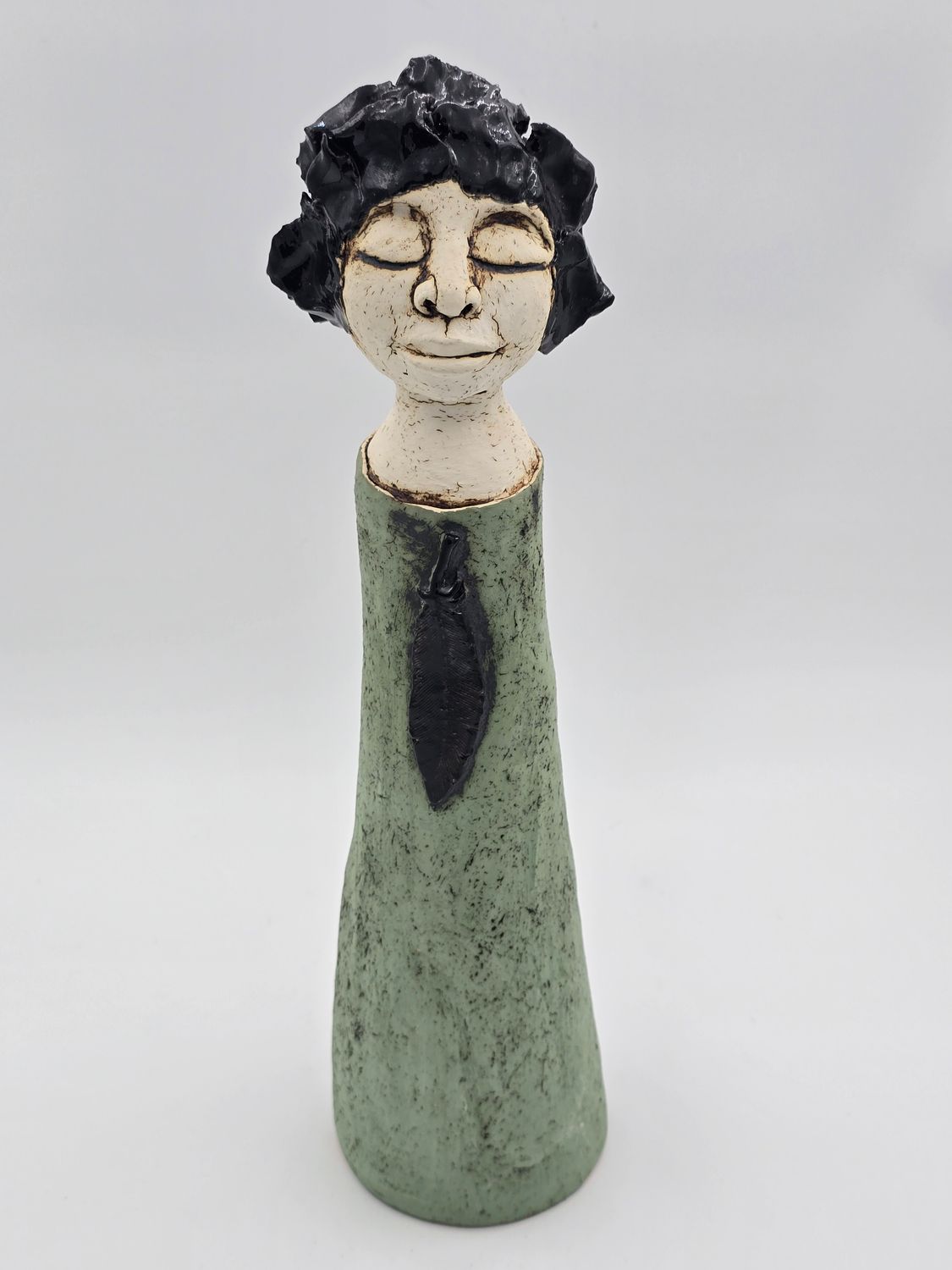 Lady with feather