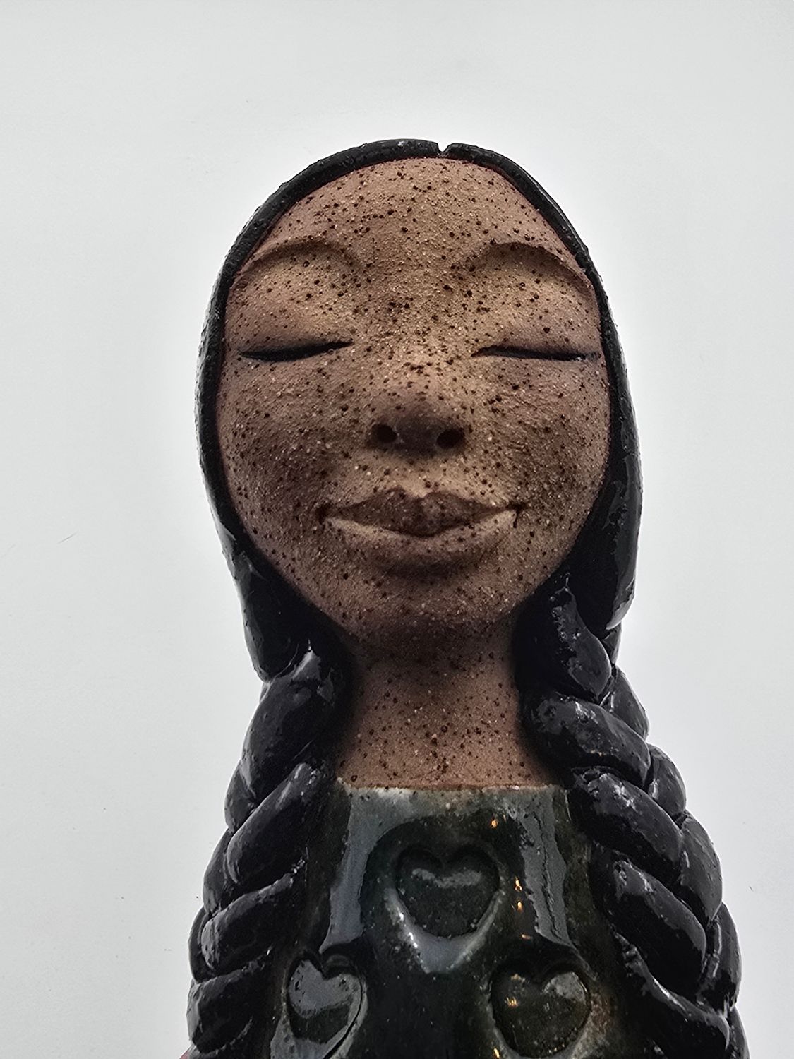 High fire lady Green heart dress