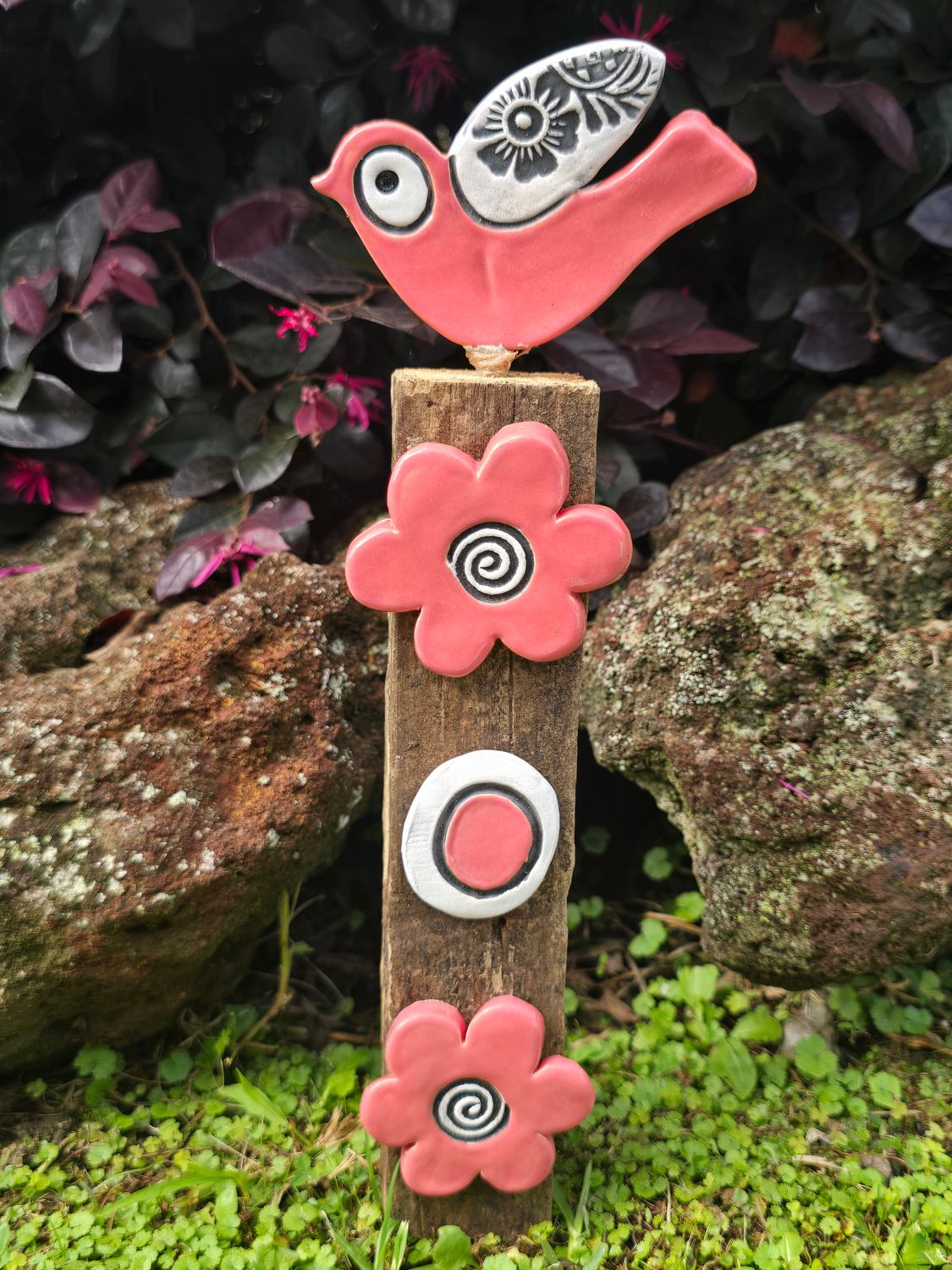 Pink Mini flower post