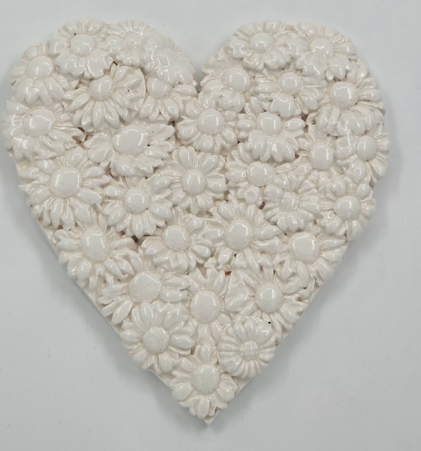White flower heart