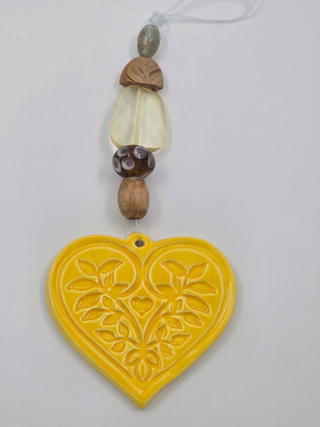 Hanging Yellow Heart
