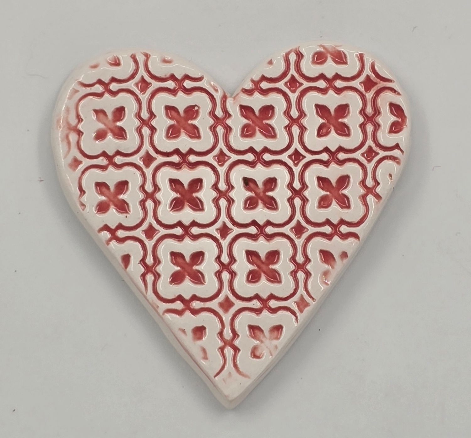 Pink patterned  heart