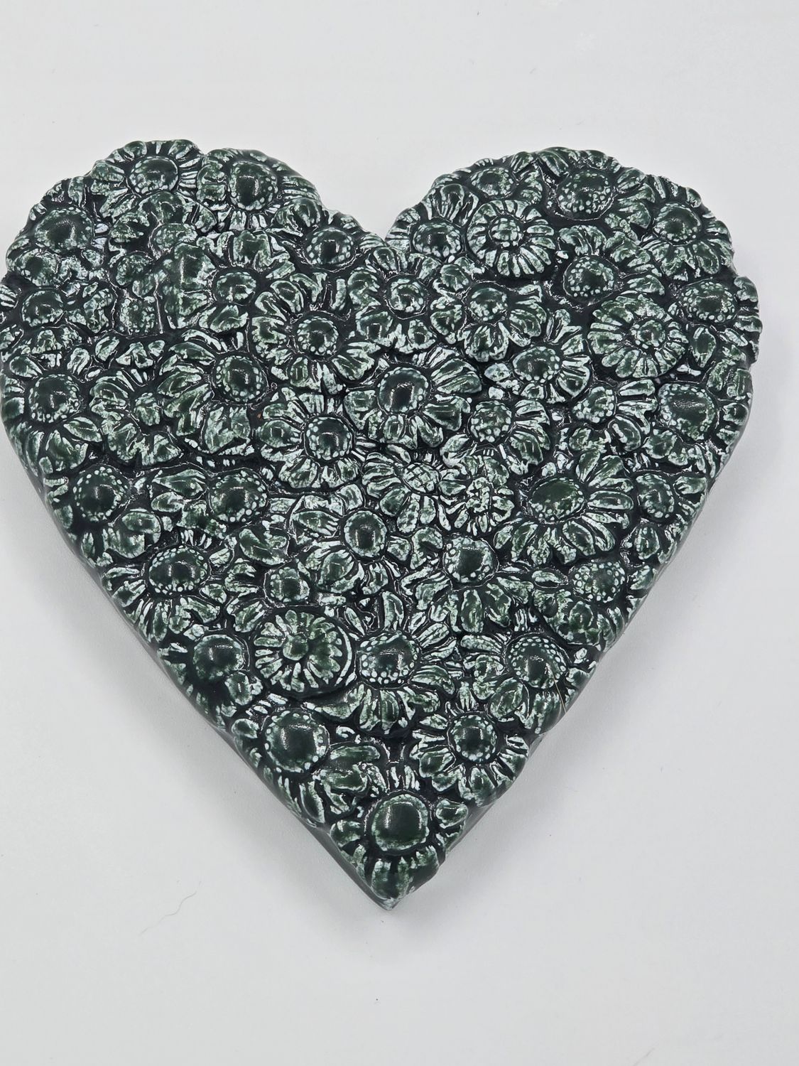 Green flower heart
