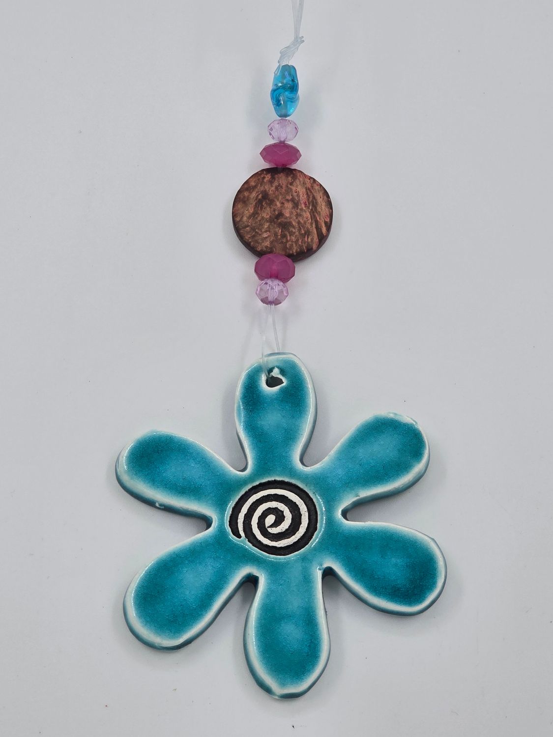 Hanging flower with beads