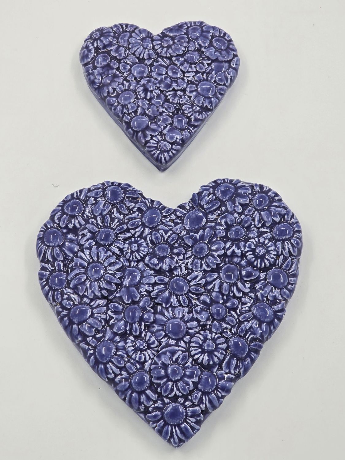 Medium  Royal Purple flower heart