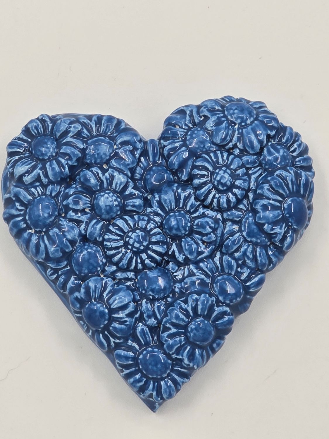 Blue flower heart