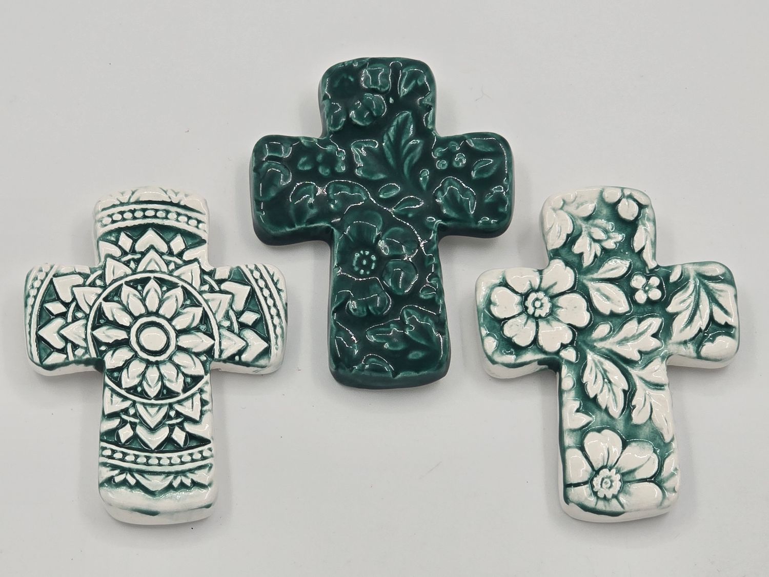 Set of 3 Green crosses