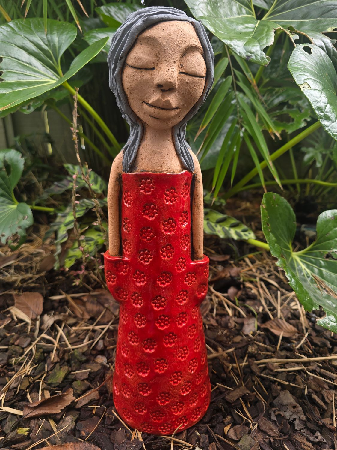 Lady in red