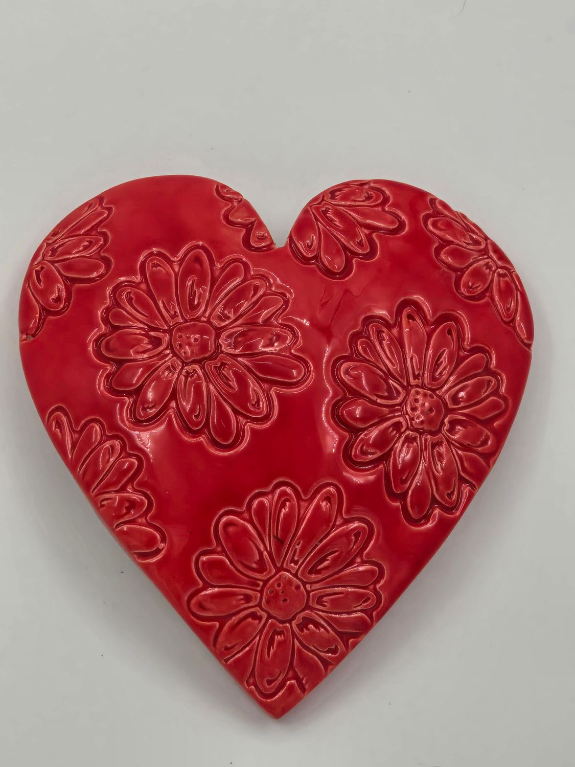 Red flower heart