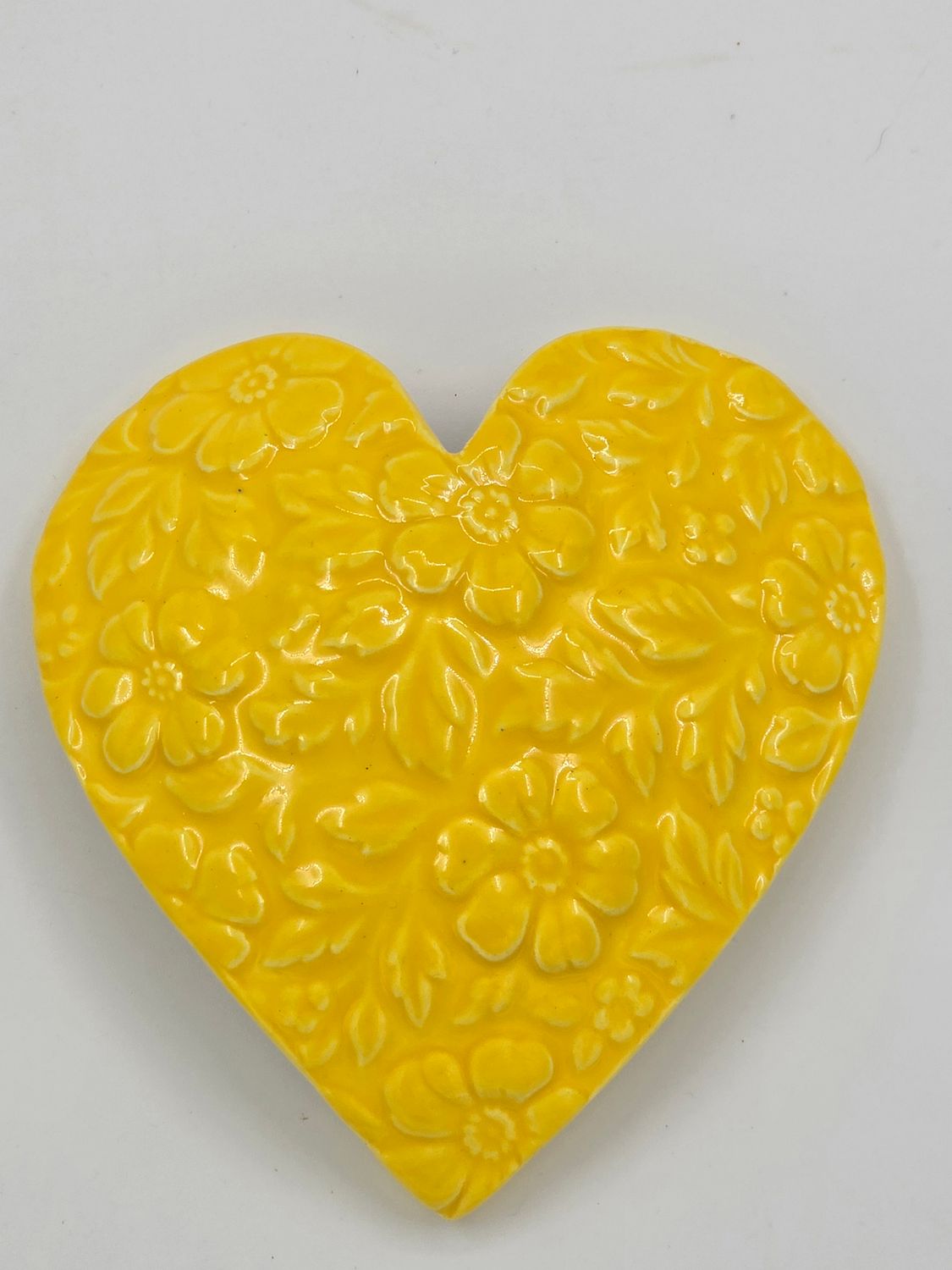 Yellow floral heart