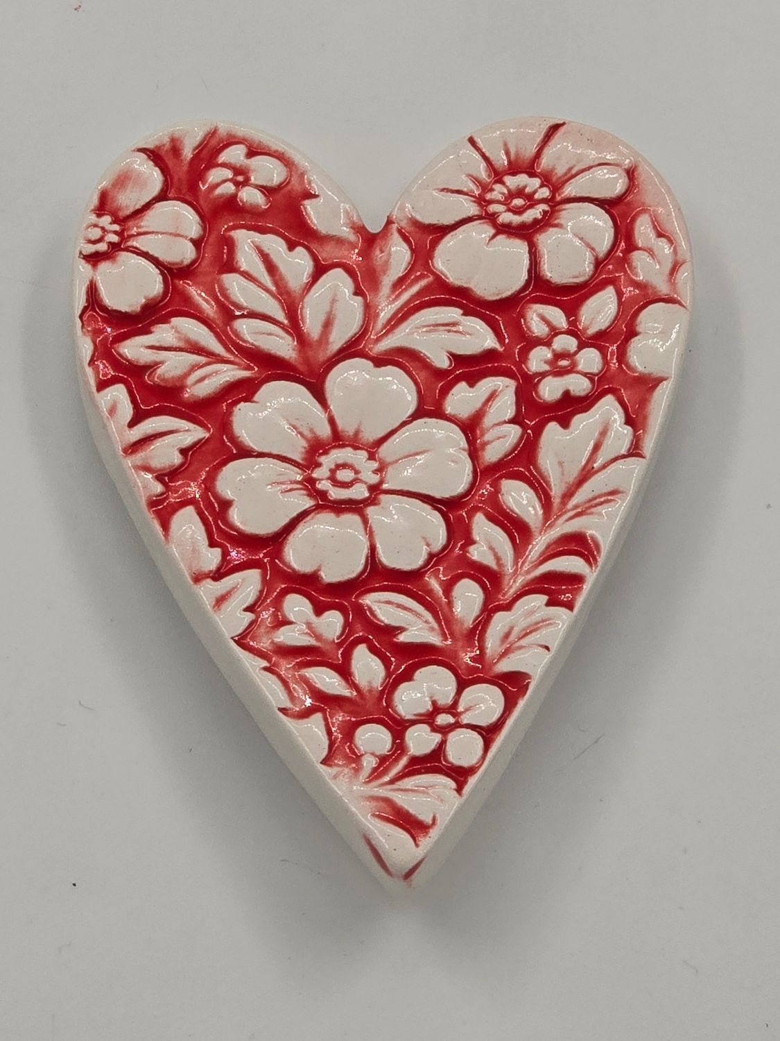 Red Floral heart