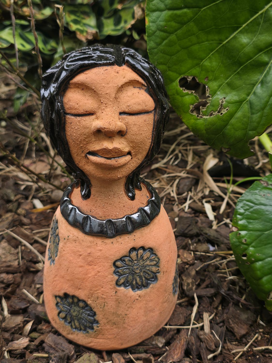 Little lady in Orange flower dress