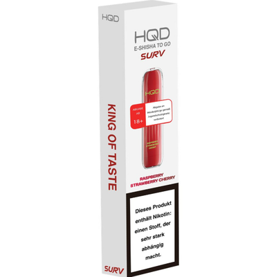 HQD Surv - Einweg Vape - Raspberry Strawberry Cherry