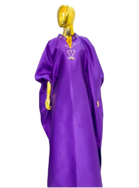 Purple majesty- one size African boubou dress
