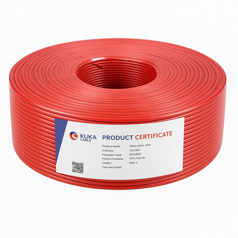 KUKA PV CABLE 6 SQMM.- RED (100 M/DRUM)
